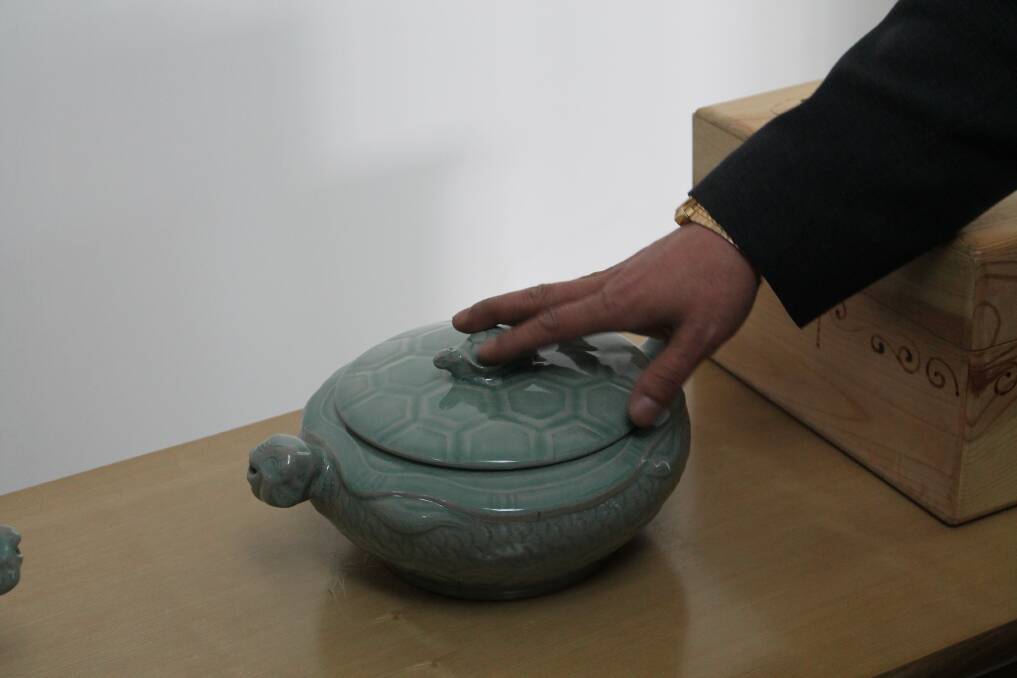 A pot used to transport the turtles to restaurants in China.  Photo: Michael Ruffles