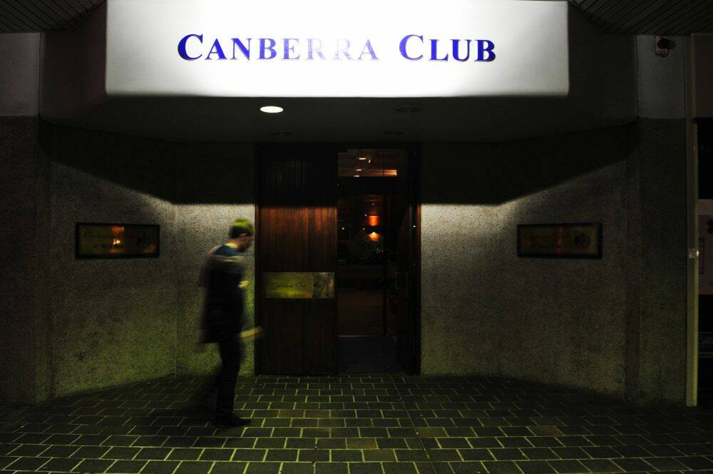 Changes afoot ... the Canberra Club was founded in 1931.