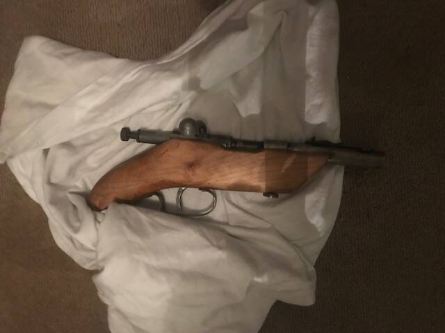 A gun that was seized by police in a recent search. Photo: ACT Policing