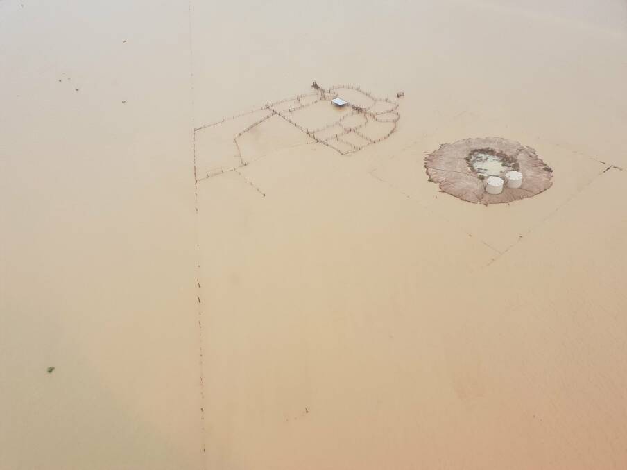 The remains of a cattle station on the Flinders River at the 20 Mile Reserve in north-west Queensland on Thursday. Photo: Grant Hickmott - Richmond Shire Council