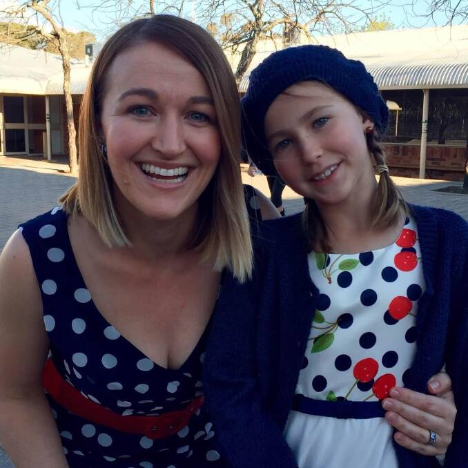 Canberra author Carlie Gibson with daughter Isla. Photo: supplied