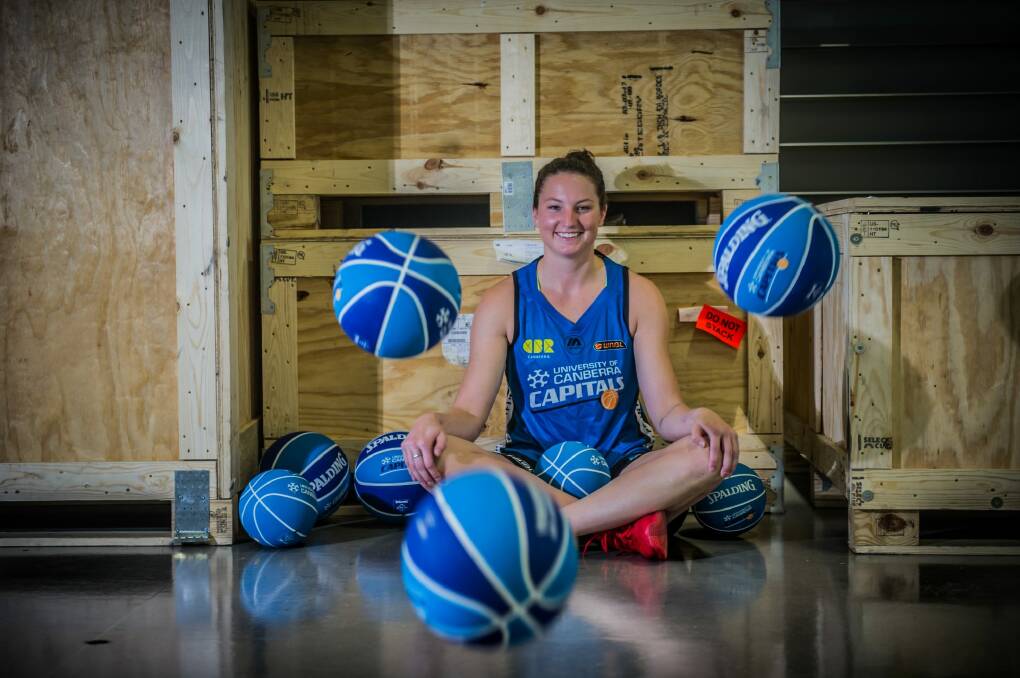 The Canberra Capitals have shipped in a new recruit, Kelsey Griffin. Photo: karleen minney