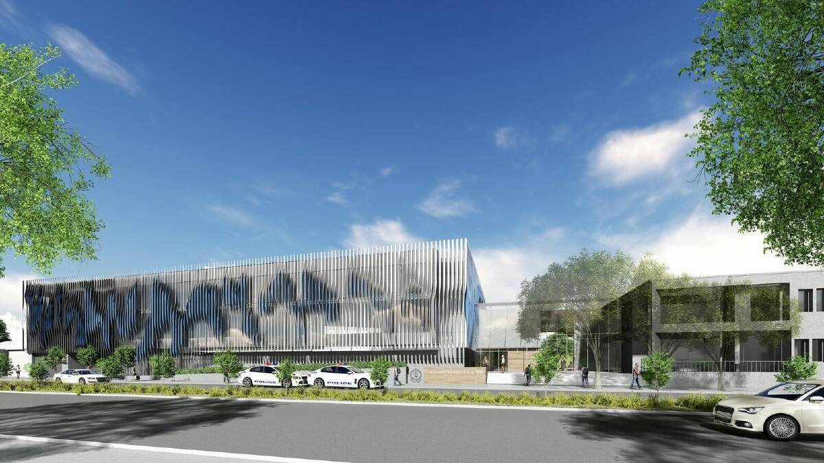 A graphic of what the new Queanbeyan police station will look like when completed. Photo: Supplied.
