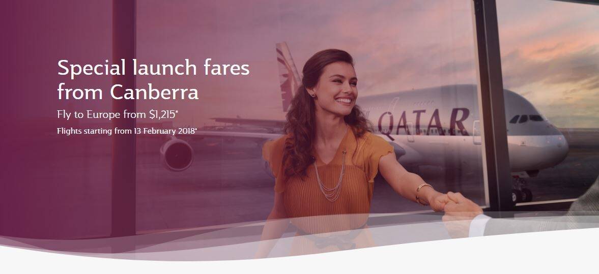 A photo of the Qatar Airways website campaign. Photo: Qatar Airways