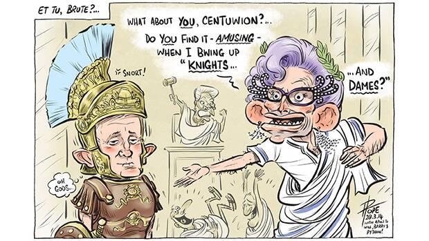 The Canberra Times editorial cartoon for March 28, 2014. Photo: David Pope
