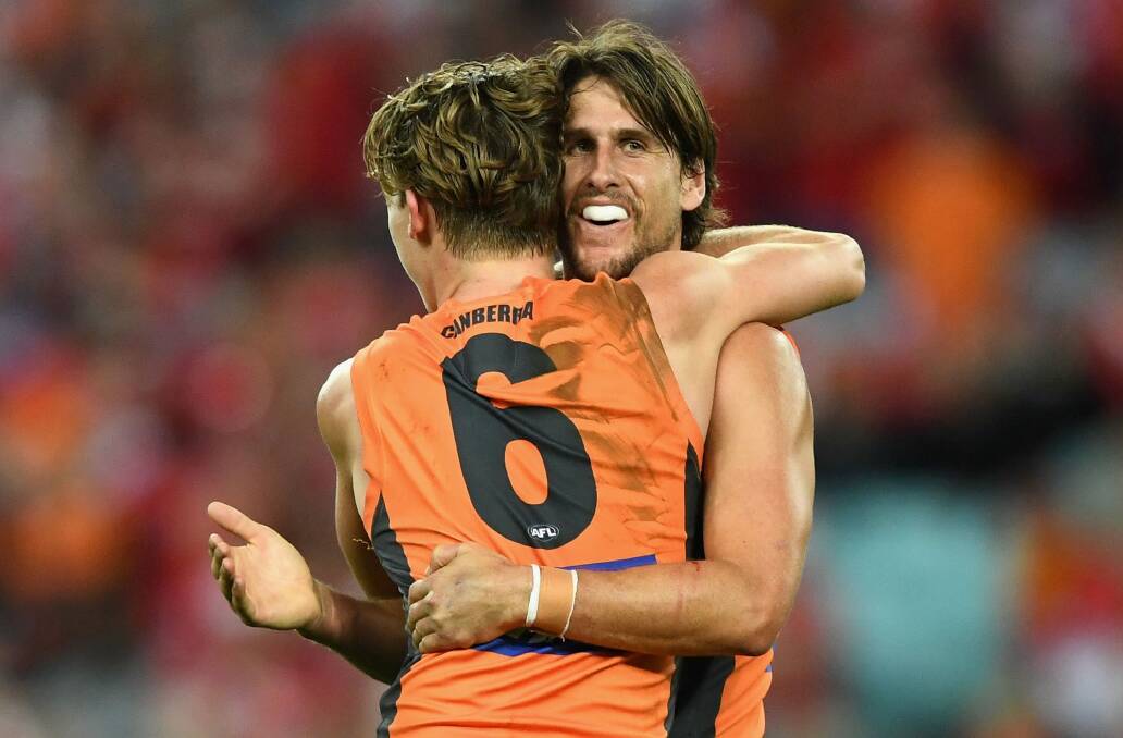 Team to beat: The Giants will start the AFL year as favourites for the flag. Photo: Quinn Rooney