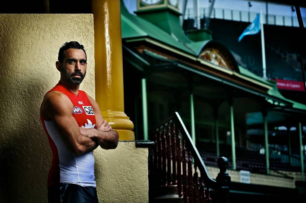 Adam Goodes continues to be booed by opposition fans. Photo: Brendan Esposito