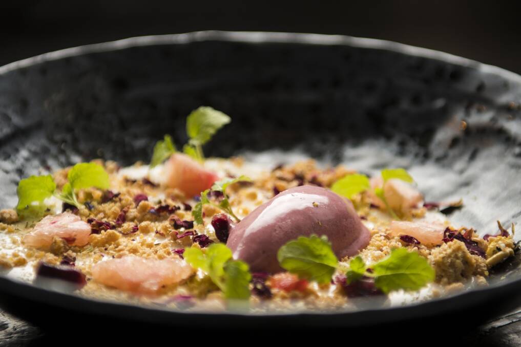 Lime and coconut posset from Lanterne Rooms. Photo: Dion Georgopoulos