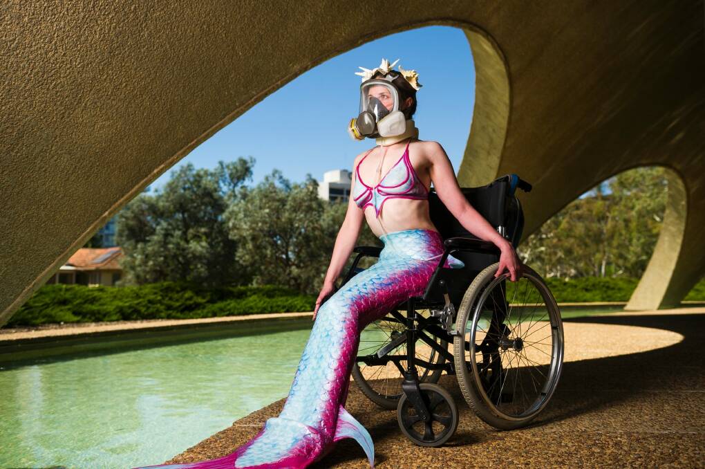 Hanna Cormick will perform at Art Not Apart this weekend for the first time since being wheelchair bound. Photo: Dion Georgopoulos
