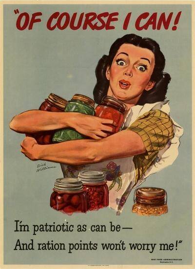 Optimistic wartime woman poster Photo: act\ian.warden