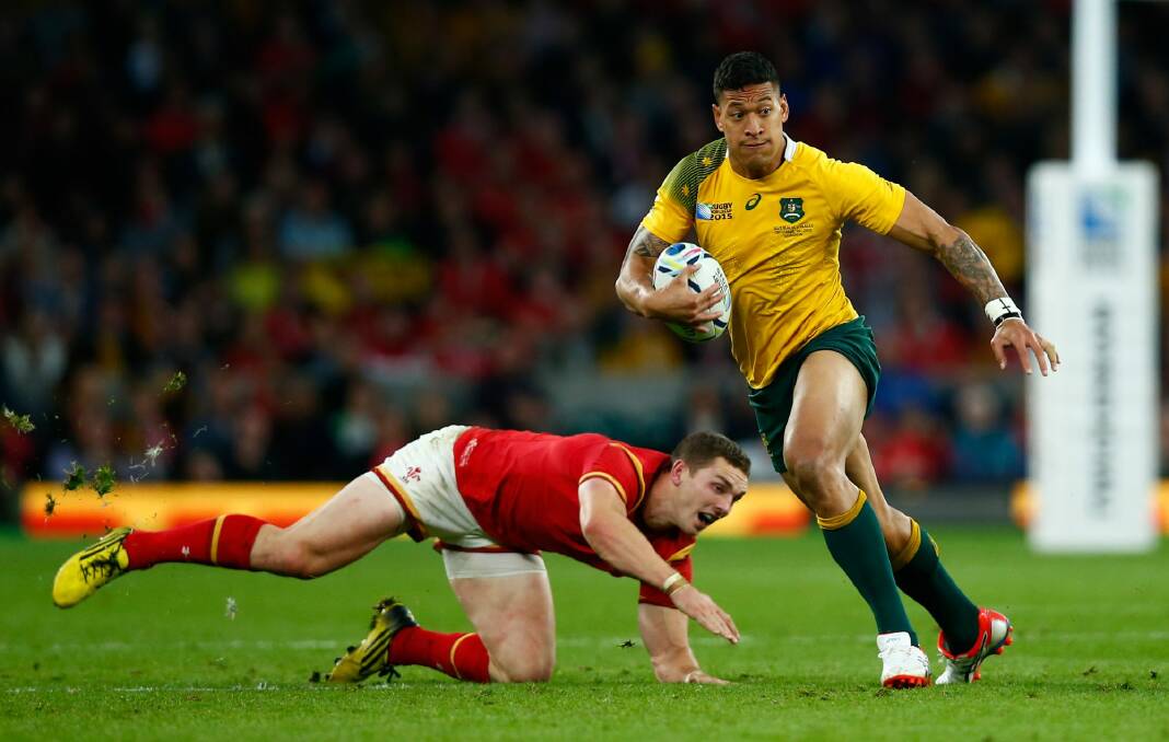 Ready to ignite: Israel Folau. Photo: Getty Images