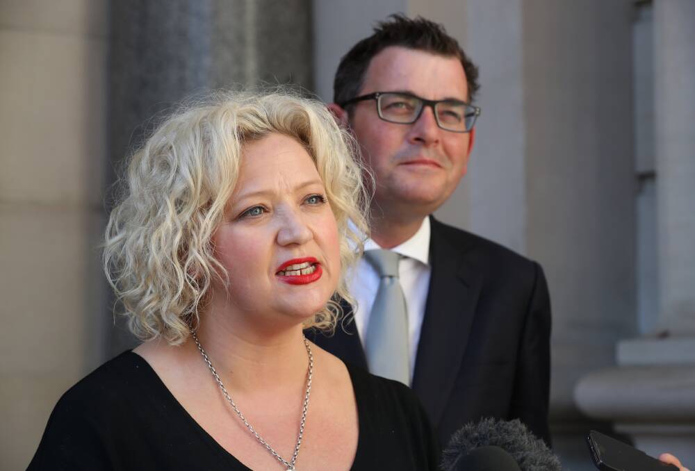 Premier Daniel Andrews and Health Minister Jill Hennessy. Photo: AAP
