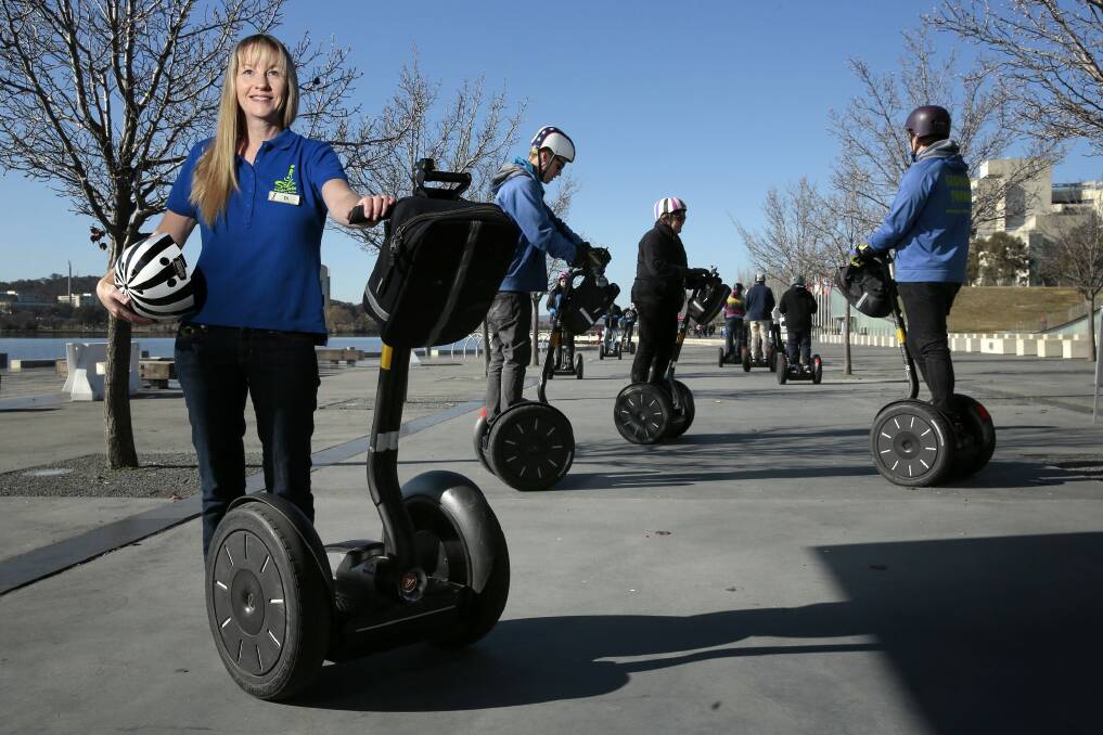 Seg Glide Ride owner Di Orr has called for segways to be legalised for private users.  Photo: Jeffrey Chan