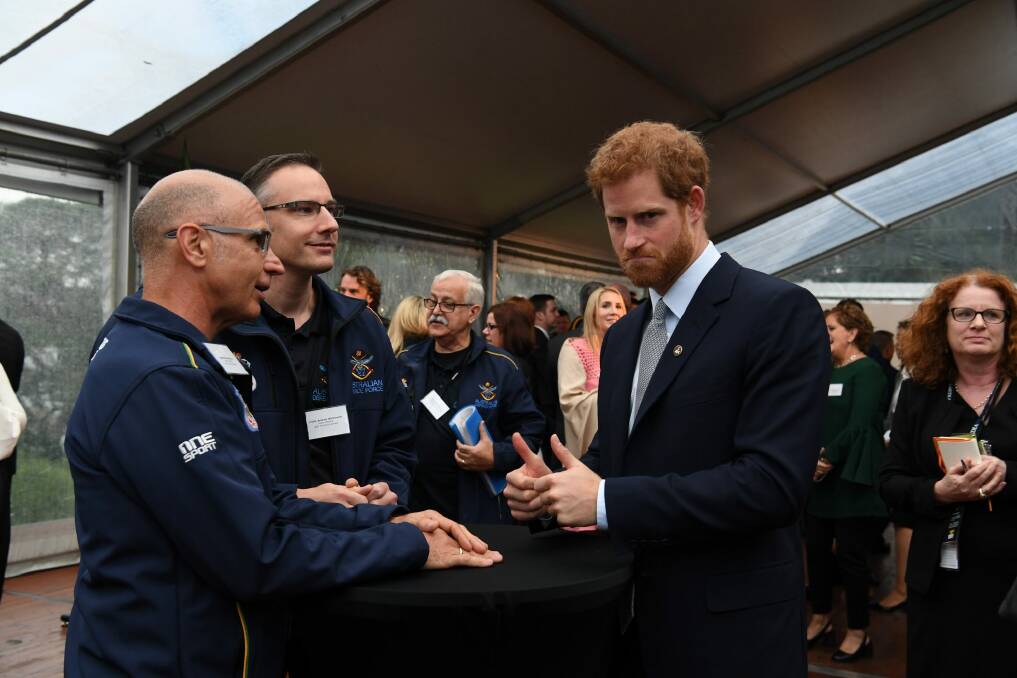 Prince Harry launched the 500-day countdown to the Invictus Games - a sports competition for 500 wounded former and serving defence personnel from 17 nations that will be held in the harbour city in October next year. Photo: Louise Kennerley