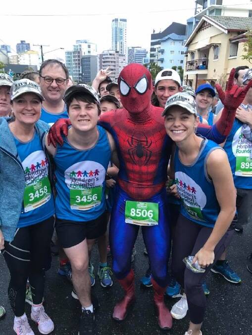 Maxwell Shearer (second from the left) has raised more than $100,000 for cancer research.  Photo: Supplied