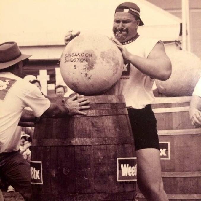 As well as entering the World's Strongest Man competition, Commander Edwards was a high-ranking Australian law enforcement officer and an former elite athlete. Photo: Supplied