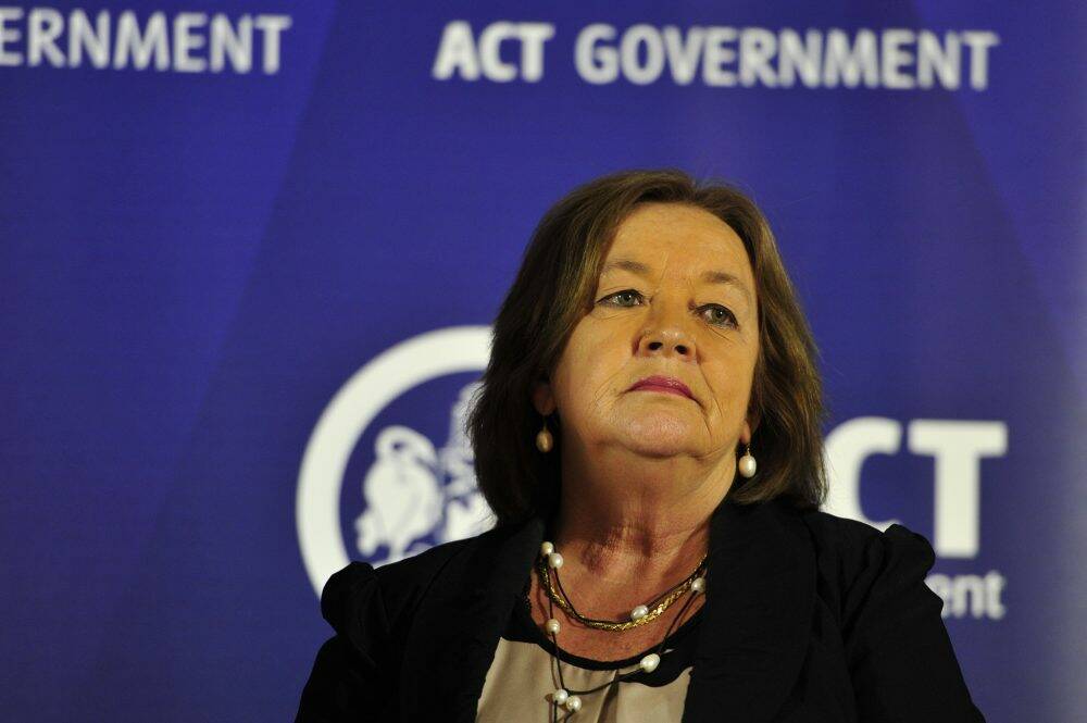 Joy Burch: The minister's decision to allow $50 notes into poker machines has been reversed. Photo: Jay Cronan