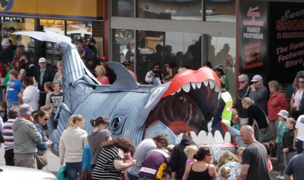 The street parade is a highlight of the annual Eden Whale Festival. Photo: Supplied