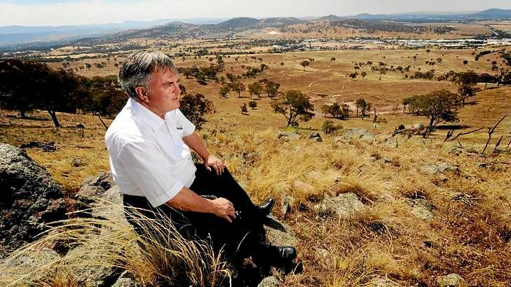 Chief executive of the Village Building company, Bob Winnel, looks over south Tralee. Photo: Melissa Adams