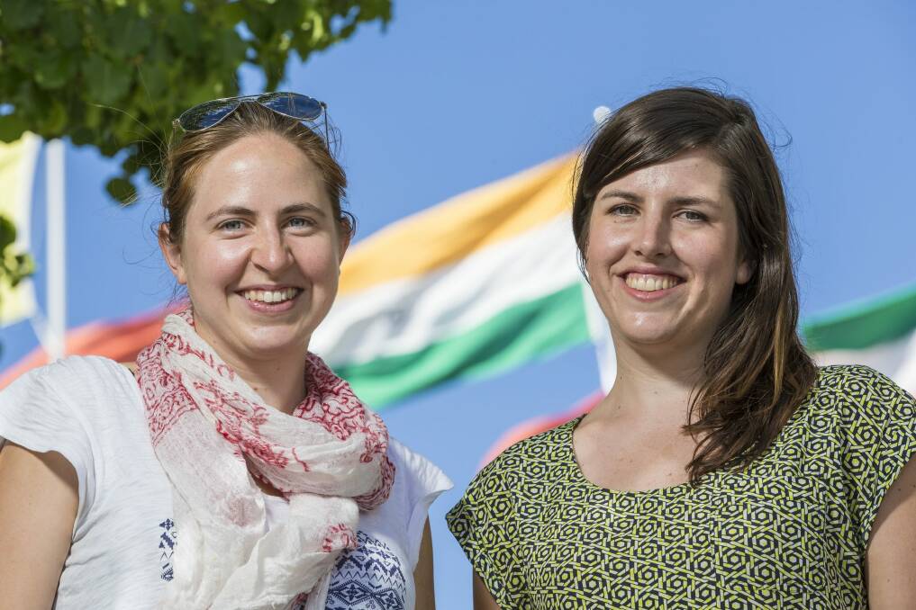 Emma Colenbrander, left, of Pollinate Energy and Clare Condon are India-bound.  Photo: Matt Bedford