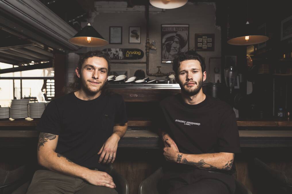 Nicholas Mico and Brock Dunn, owners of Church Neighbourhood Goods, in Odger's Lane, in the City. Photo: Jamila Toderas
