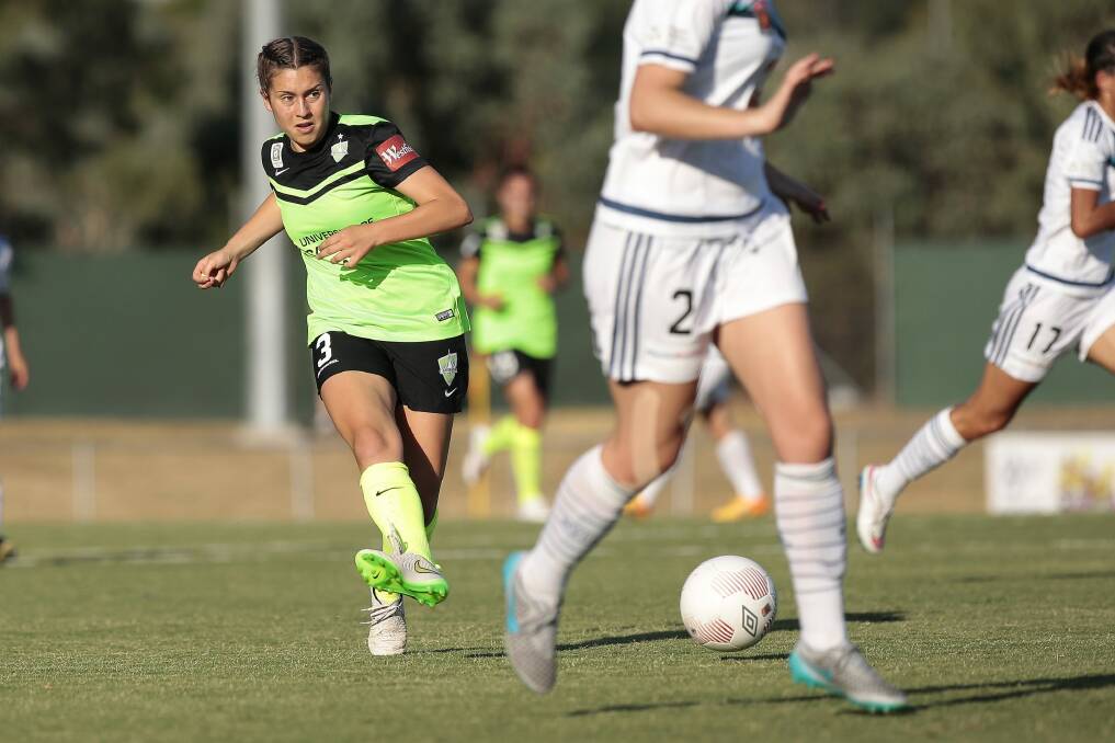 Canberra United midfielder Julia De Angelis is eager to make the most of her opportunity. Photo: Jeffrey Chan