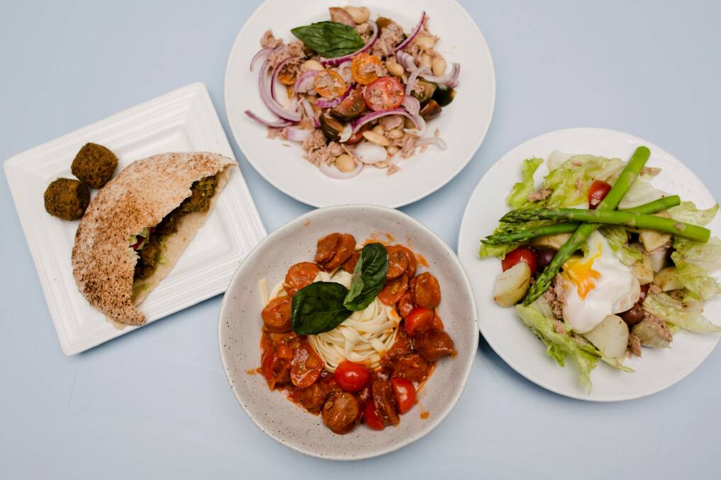 A generous feast for lunch, all made in the office tearoom. Photo: Jamila Toderas