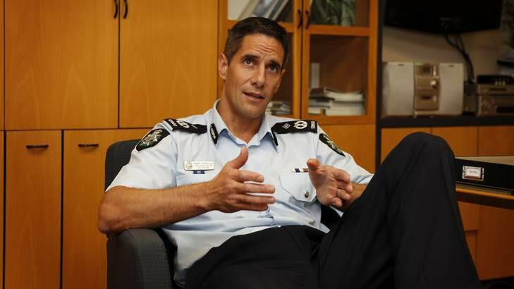 Roman Quaedvlieg is leaving his position as ACT Chief Police Officer and will move to Customs. Photo: Katherine Griffiths