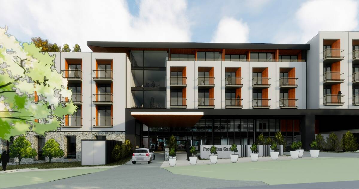 A 102 bed aged care facility is planned for a block of land in Deakin that was occupied by the Margaret Dimoff Art Gallery, formerly known as the Solander Gallery.  Photo: Supplied