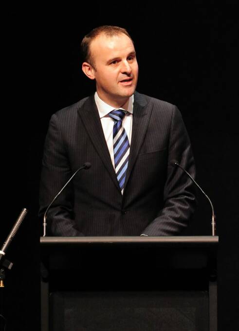 ACT Chief Minister Andrew Barr. Photo: Graham Tidy