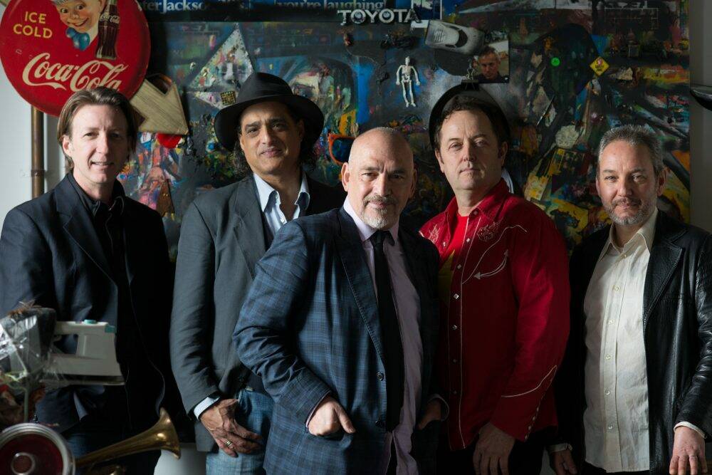 Joe Camilleri (centre) and the Black Sorrows will be the headline act at next year's National Multicultural Festival.  Photo: Supplied 