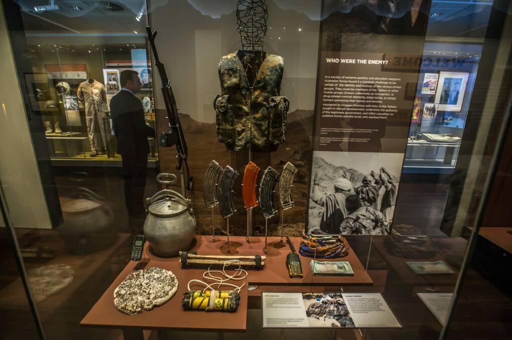 Some more objects on display at the War Memorial's new Middle East exhibition. Photo: Karleen Minney