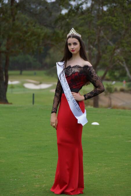 Canberra girl Rosa Green who is a student at St Clare?s College Griffith will represent the ACT at the Miss Teen Galaxy Australia National Final in March. Photo: Supplied