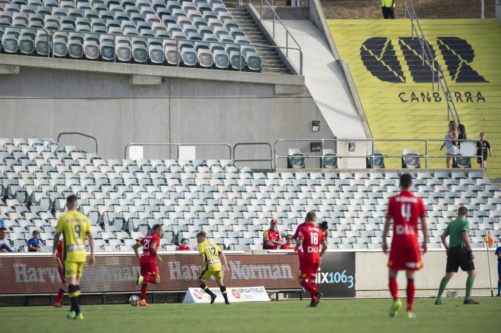 The Central Coast Mariners played at Canberra Stadium two years ago.