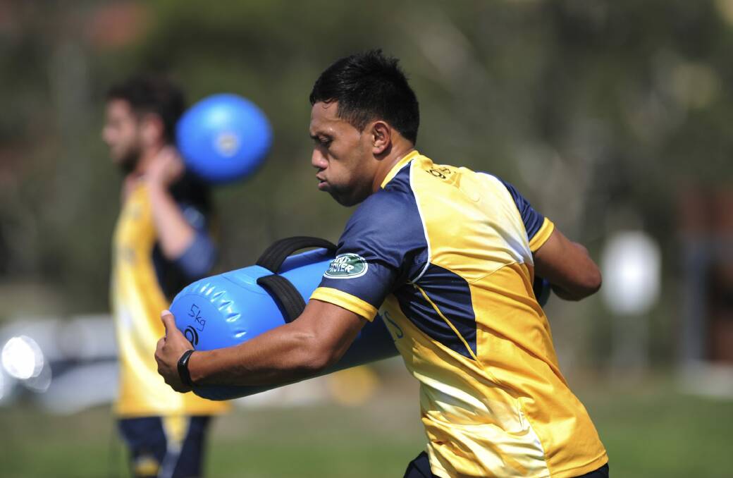 New deal: Brumbies outside back Christian Lealiifano has signed with the team for two more years.  Photo: Graham Tidy