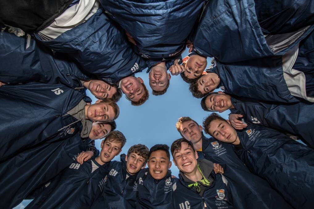 Otago Boys' High School students at the 2018 Kanga Cup in Calwell.  Photo: Karleen Minney