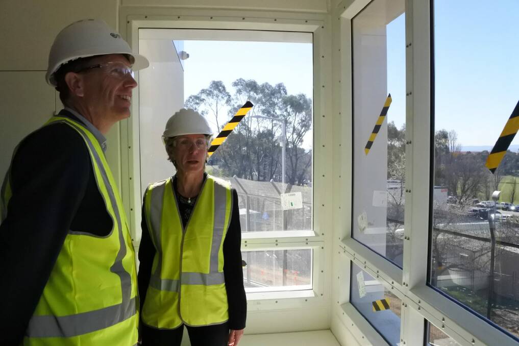 Health minister Simon Corbell looks over the Dhulwa Mental Health Unit, on Mugga Lane in Symonston. Dhulwa means honeysuckle in the Ngunnawal language. Photo: Katie Burgess