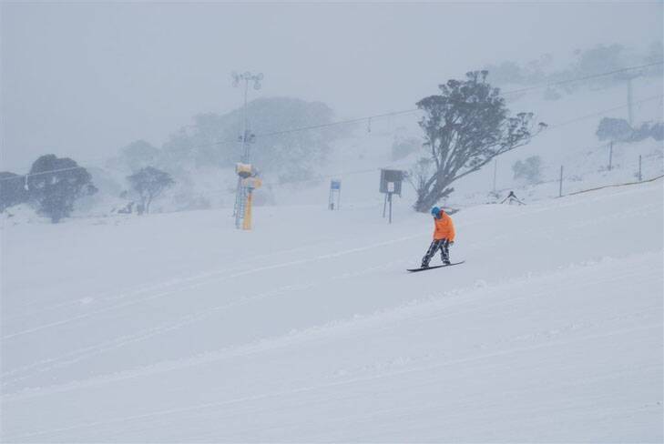 Early opening ... heavy snowfalls have prompted Perisher to open its slopes a week before the official start to the season. Photo: Supplied