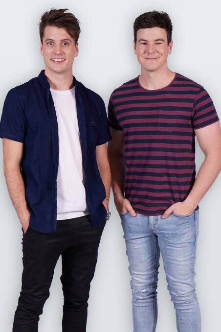 Ned and Josh will move from Perth to Canberra to take over as breakfast announcers at HIT104.7 from December 2017. Photo: Supplied