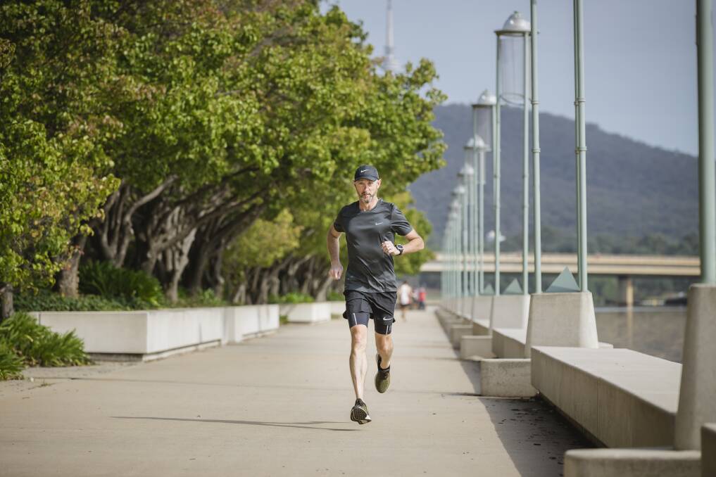 Canberra teacher Tony Cox will be running the equivalent of two marathons a day for two days. Photo: Sitthixay Ditthavong
