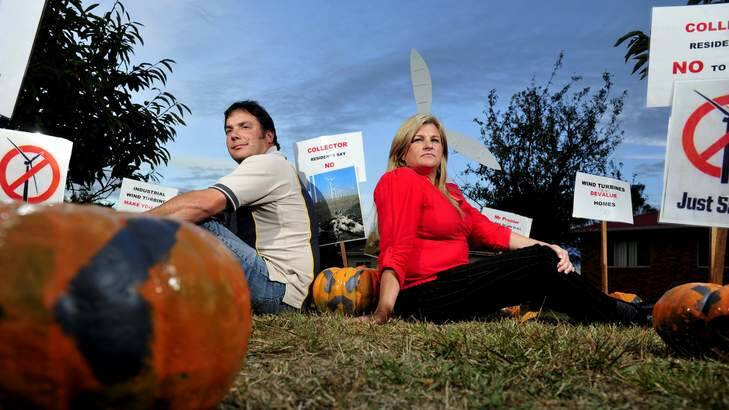 The Collector Pumpkin festival has been spilt this year by wind farm interest but  Plumber Zoltan Heygi has managed to increase his sponsorship of the festival to a total of $3500 to become the principal sponsor. Photo: Melissa Adams