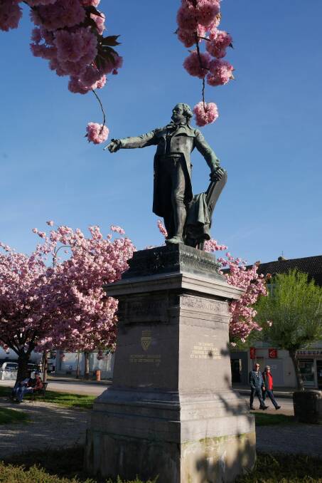 A statue of French revolutionary leader Georges Danton, remembered for saying "we need audacity, and yet more audacity, and always audacity". Photo: Nick Miller