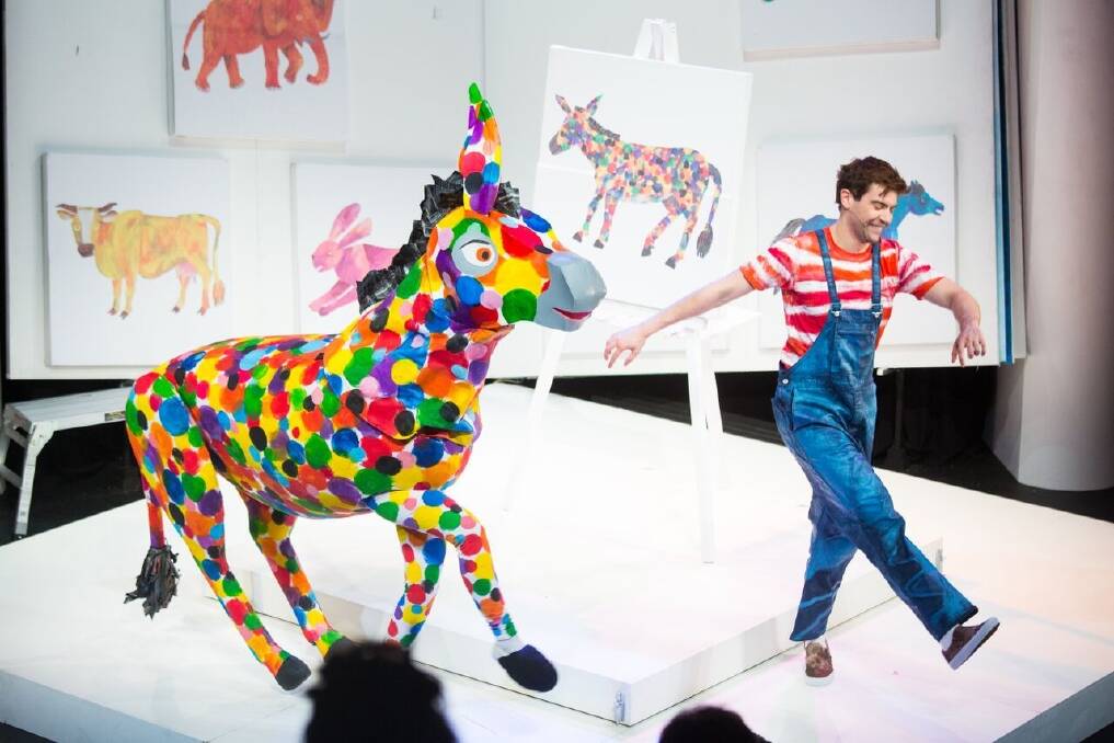 Drew Wilson in "The Very Hungry Caterpillar Show." Photo: supplied