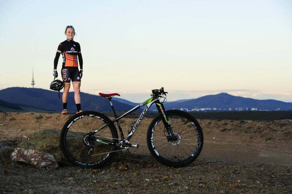 Canberra mountain bike rider Emily Parkes will represent Australia in the World Championships.  Photo: Melissa Adams