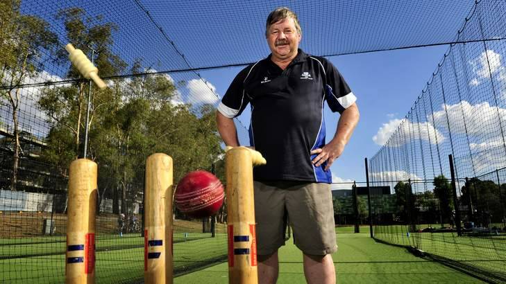 Cricket ACT stalwart Peter Foley is on the cusp of claiming his 1000th career wicket for ANU this weekend. Photo: Melissa Adams