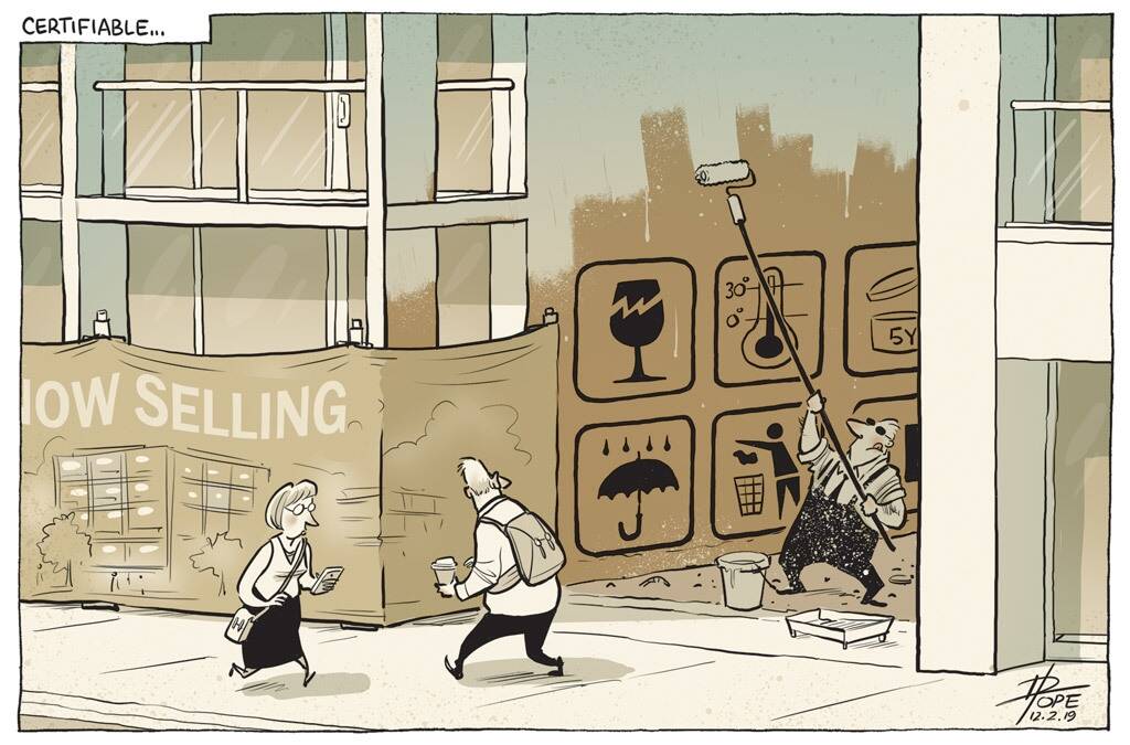 The Canberra Times editorial cartoon for Tuesday, February 12, 2019. Photo: David Pope