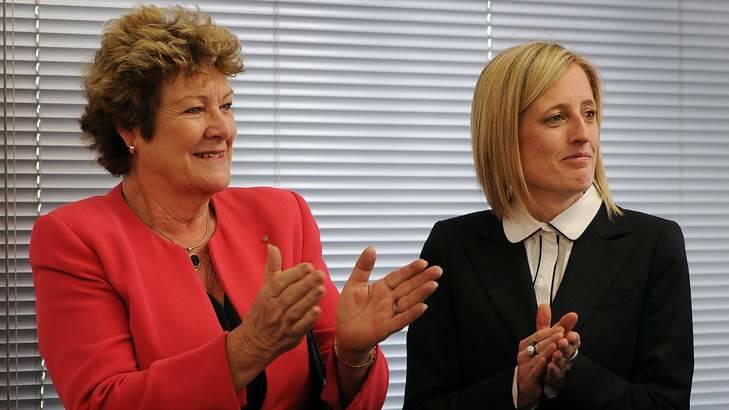 Cross-border cooperation: NSW Minister for Health Jillian Skinner and ACT Chief Minister Katy Gallagher. Photo: Colleen Petch