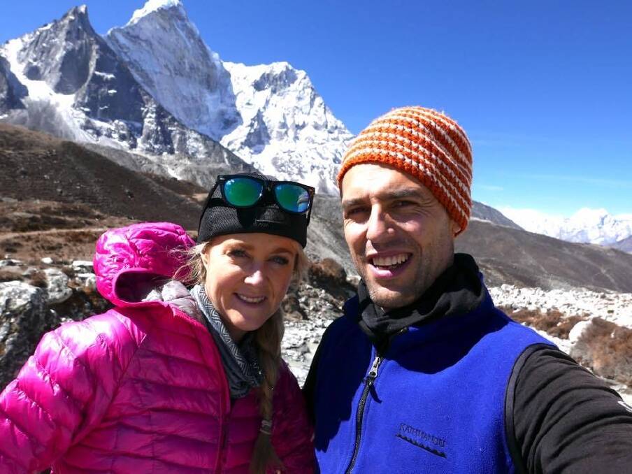 Laura and Ben Darlington are recovering after a difficult Mount Everest climb.  Conditions took a turn for the worse between camps three and four. Photo: Laura Darlington