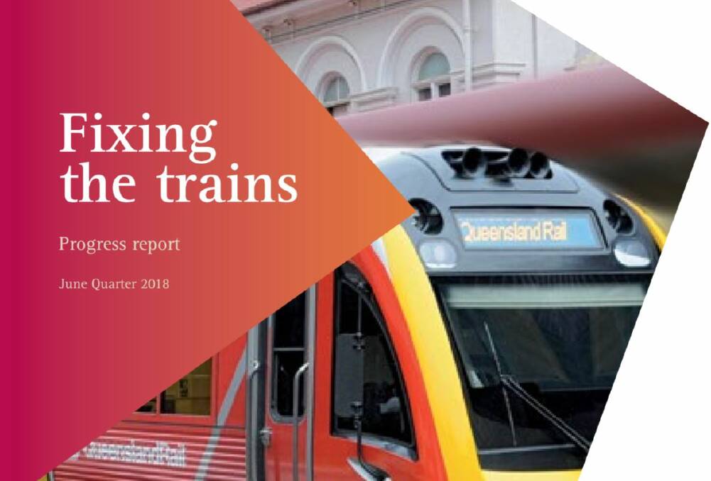 This July 2018 report says train crew for Queensland's new timetable will not be in place until Februrary 2018. The new timetable will be progressively introduced after that date. Photo: Supplied.
