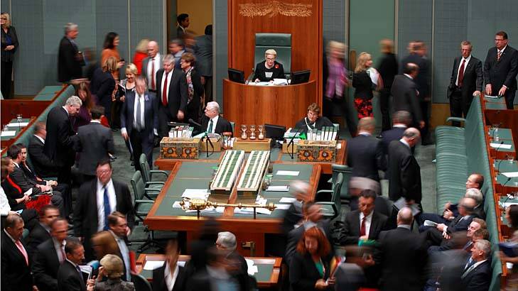 The government used its majority to defeat Labor's motion. Photo: Alex Ellinghausen